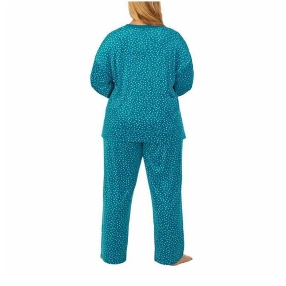 NWT Nautica Women 2-Piece Lightweight Fleece Pajama Sleepwear Set L $70 5B502 - Picture 3 of 3